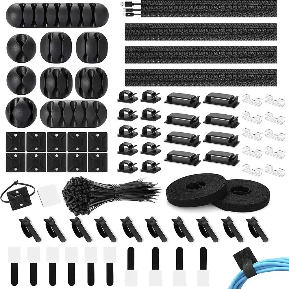 Car Cable Organizer - 173 szt. Klipsy do organizacji kabli,