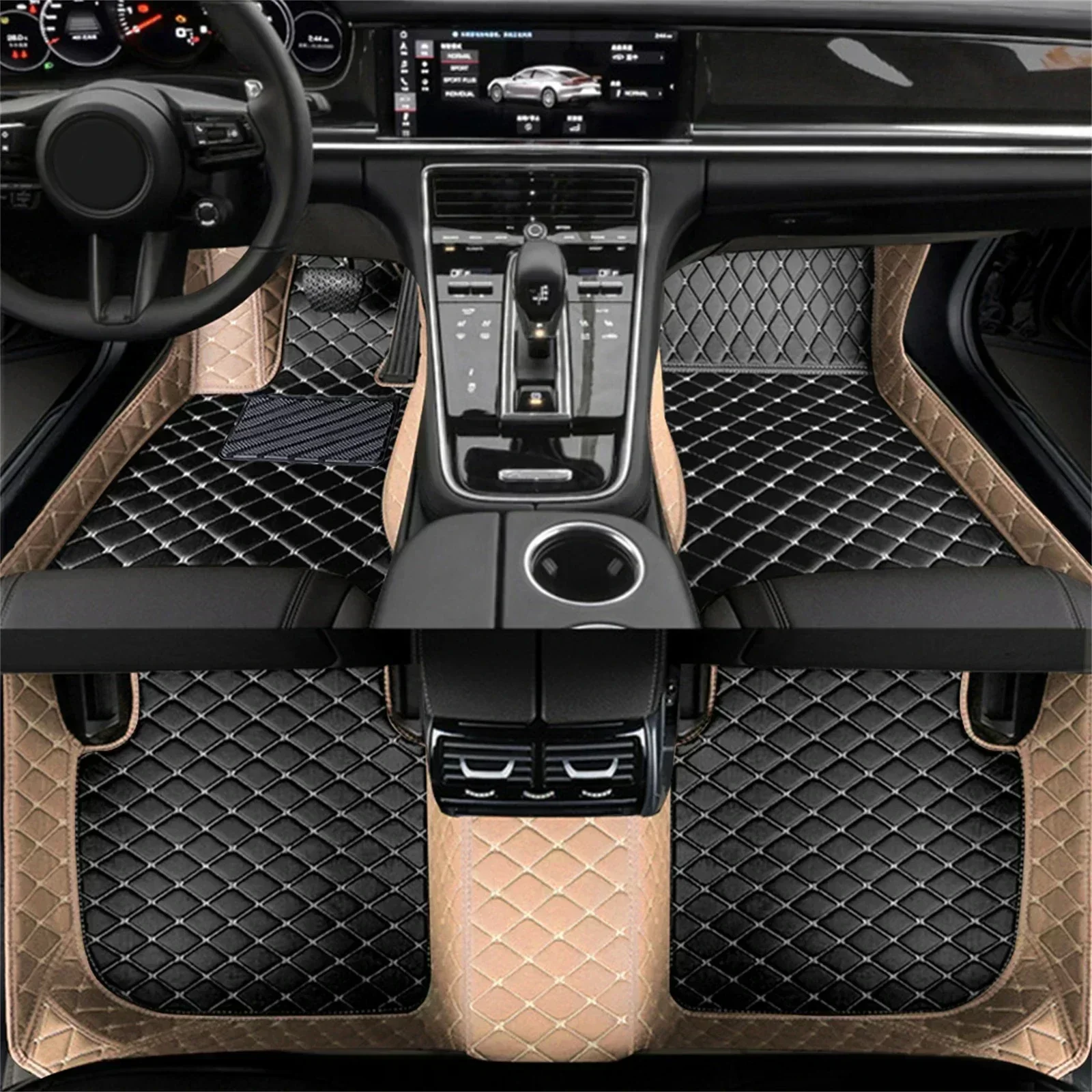 Kolorowe, łączone w jednolity  – Car Floor Mat recenzja i cena