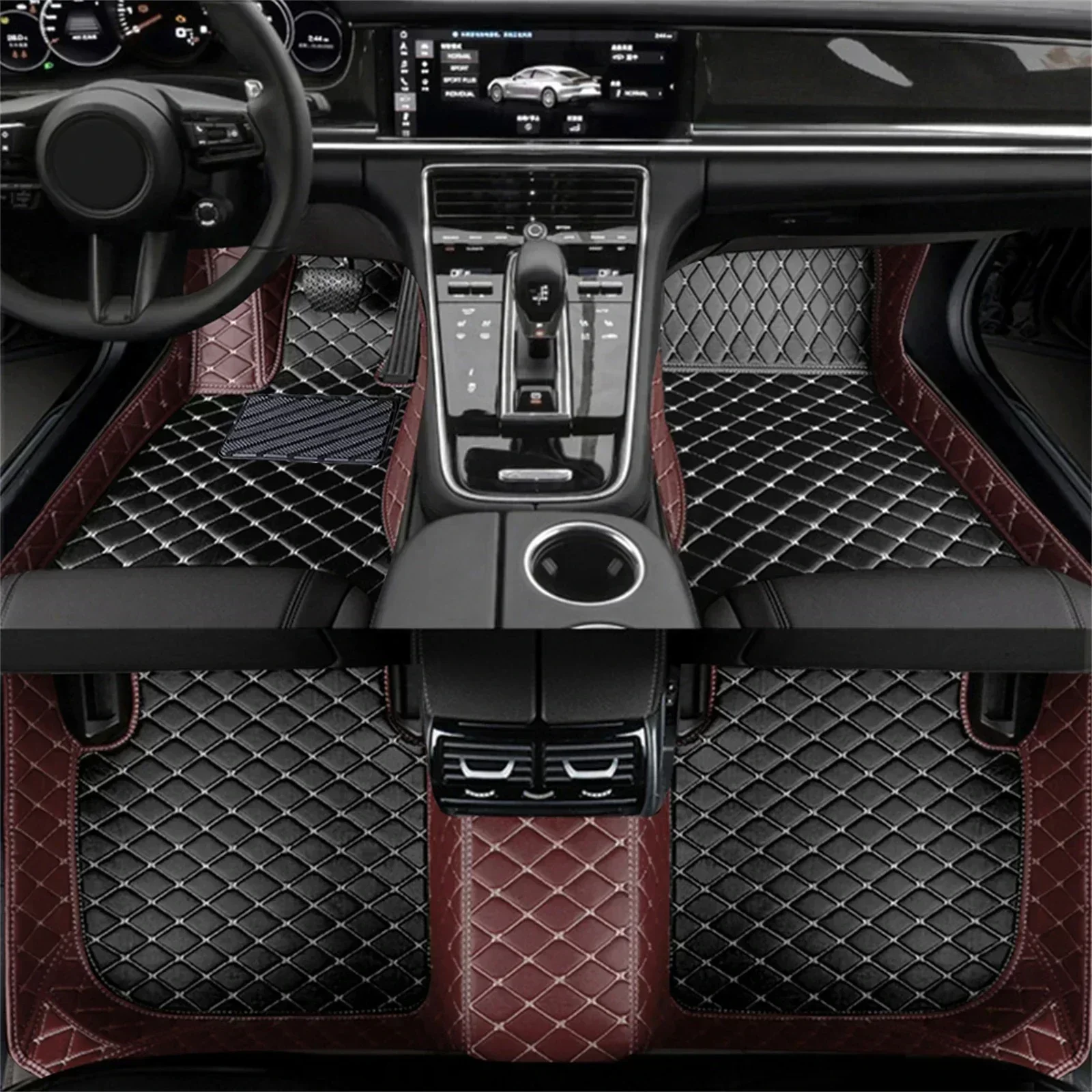 Kolorowe, łączone w jednolity  – Car Floor Mat recenzja i cena